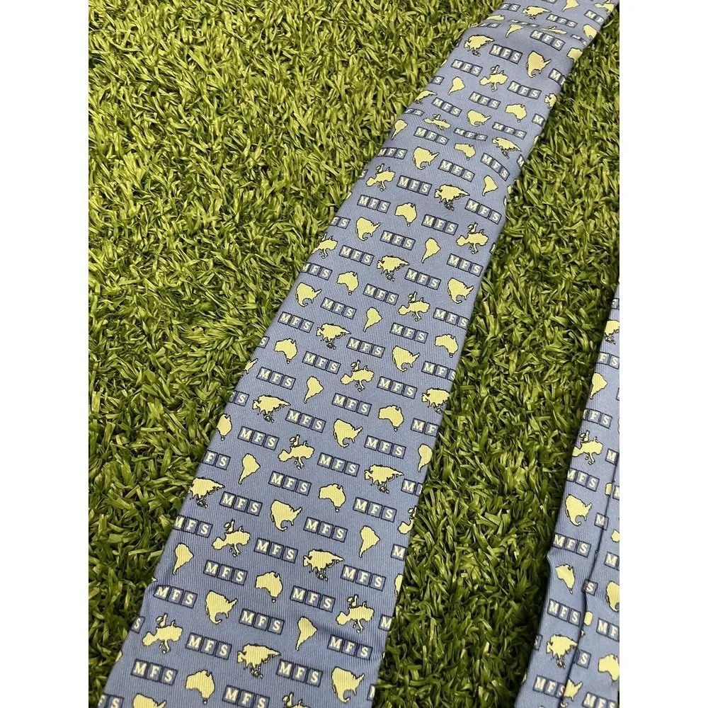 Vineyard Vines Blue MFS INVESTMENT MANAGEMENT USA SILK Tie HMA1420 Necktie Men‎